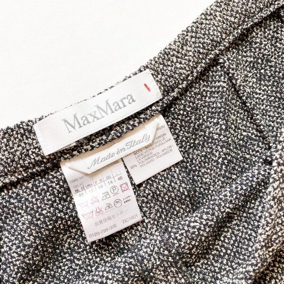 MaxMara Wool Side Button Trouser Pants Size 12 - Picture 6 of 6